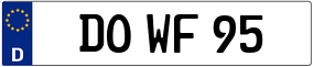 Trailer License Plate